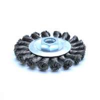 100mm Twisted Knot Wheel Brush W/Thread