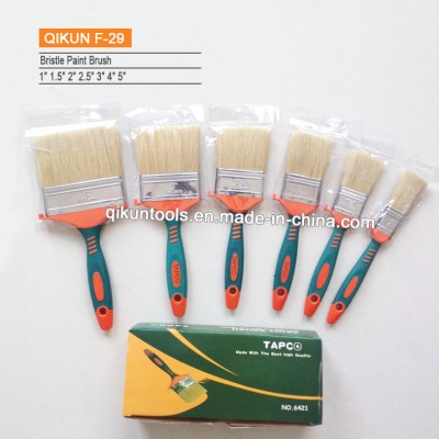 F-29 Double Color Decoration Construction Hand Tools Plastic Handle Bristle Paint Brush