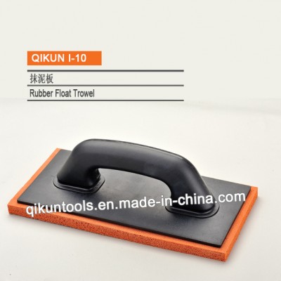 I-10 Construction Decoration Paint Hardware Hand Tools Black Rubber Float Trowel with Rubber Bottom