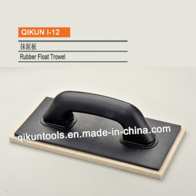 I-12 Construction Decoration Paint Hardware Hand Tools Black Rubber Float Trowel with White Bottom